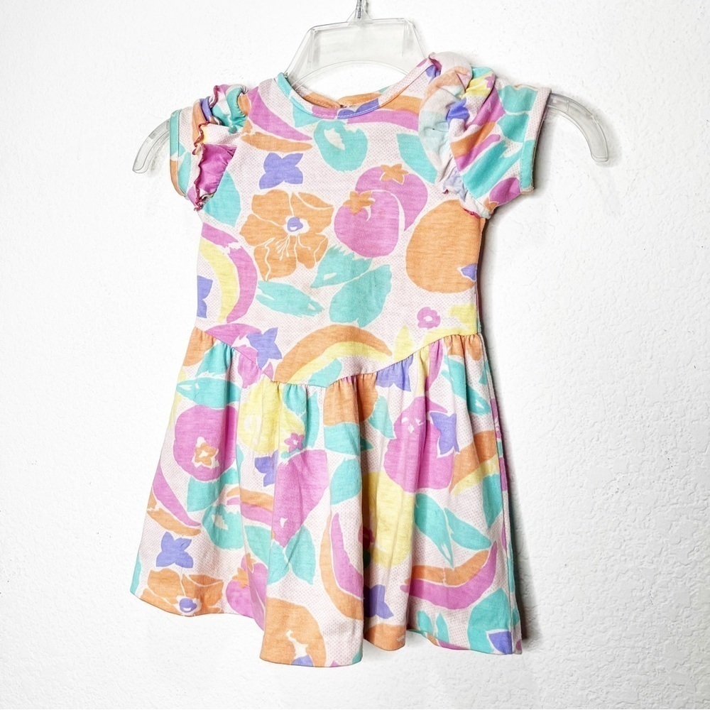 Vintage 80s Mirage of California Floral Summer Dress